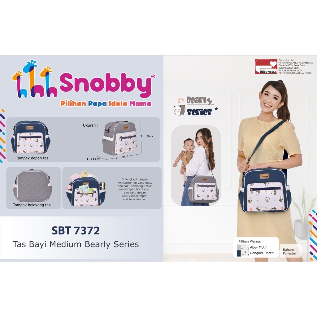 RK Snobby Tas Bayi Besar Sedang Kecil Ransel Bearly Series SBT7371 SBT7372 SBT7373 SBT7374