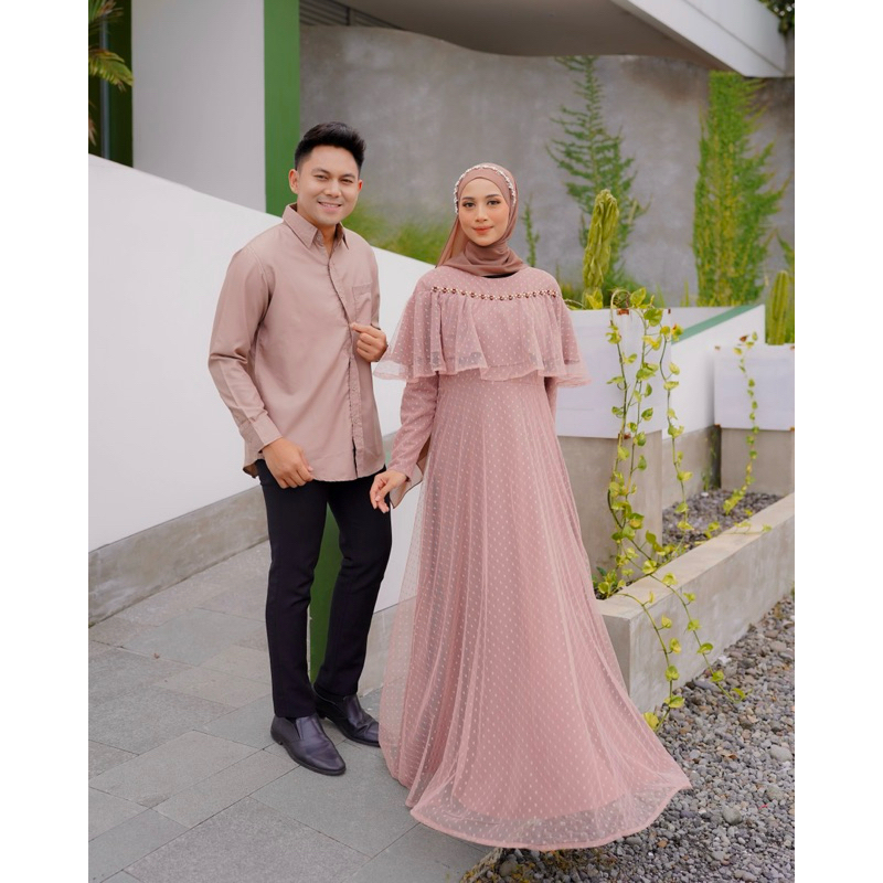 Alicia Dress By Akirabutik / Model Gamis Kekinian / Gaun Pesta Kondangan Muslimah