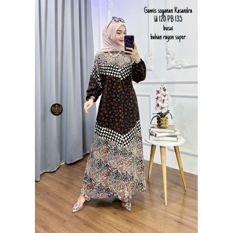 [READY] GAMIS DRESS BATIK KASANDRA ORIGINAL BY IMMA COLLECTION