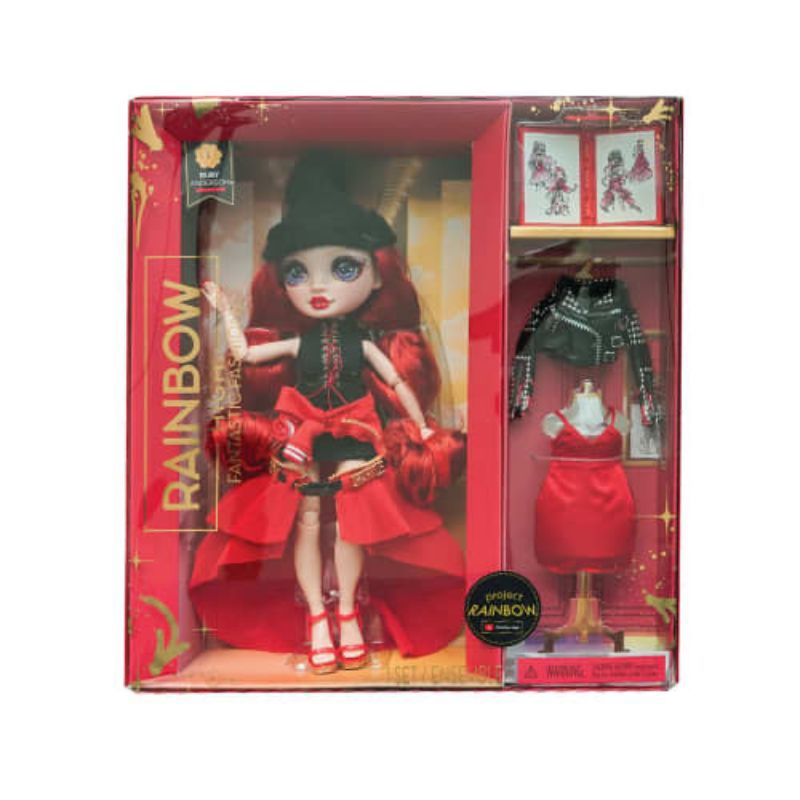 Rainbow High Set Boneka Fantastic Fashion Ruby 587323euc
