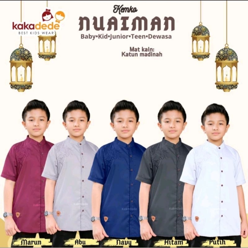 KAKADEDE KEMKO NUAIMAN / KEMKO ANAK BORDIR / KEMKO ANAK / KEMEJA ANAK / KOKO ANAK