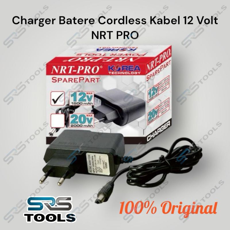 NRT PRO Charger 12 Volt Bor Cordless /  Cas Mesin Bor Baterai 12 V