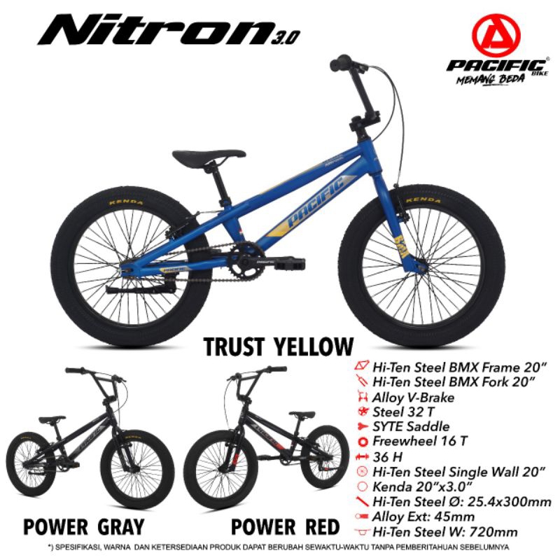 Sepeda BMX 20 inc Pacific NITRON 3.0 sepeda anak laki laki