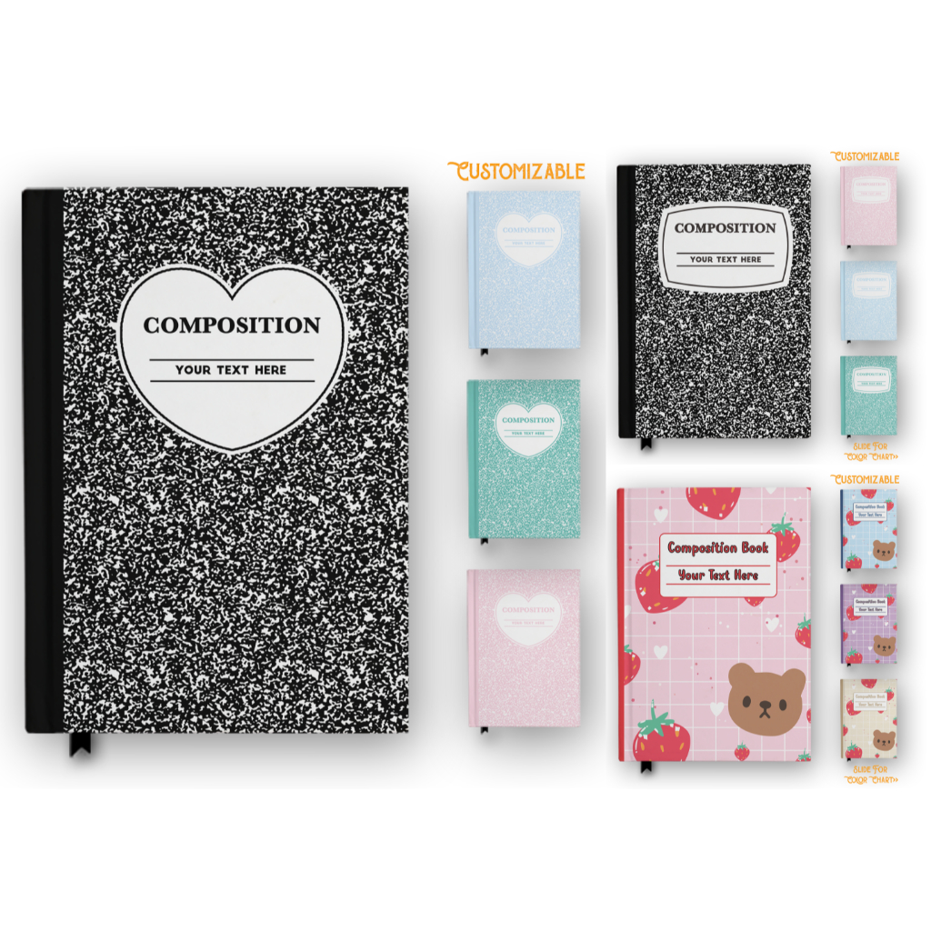 Buku Catatan Notebook Composition Book 1 Custom Jurnal Diary Hardcover Folio Buku Akuntansi