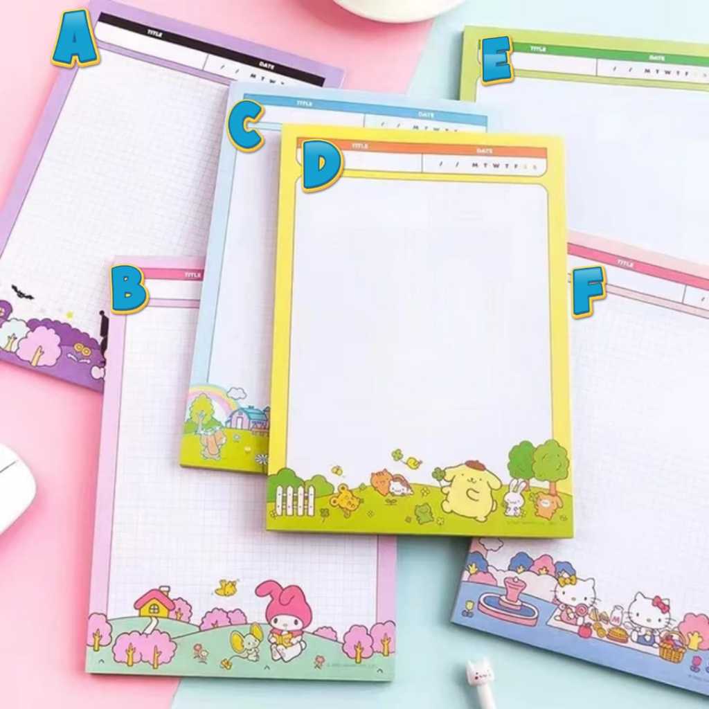 

NOTEBOOK SOBEK DAILY KOTAK KOTAK MELODY POCHACCO (25X18)