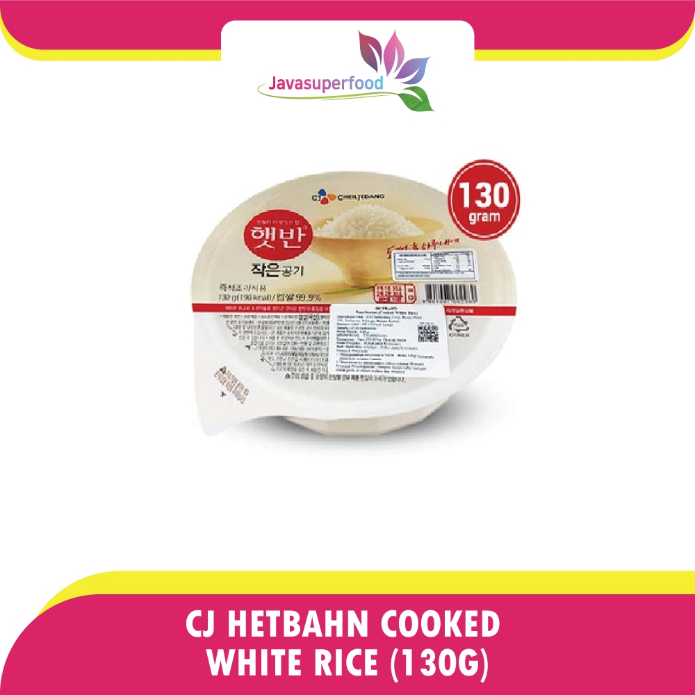 

CJ Hetbahn Cooked White Rice - Nasi Putih Instan Korea 130g