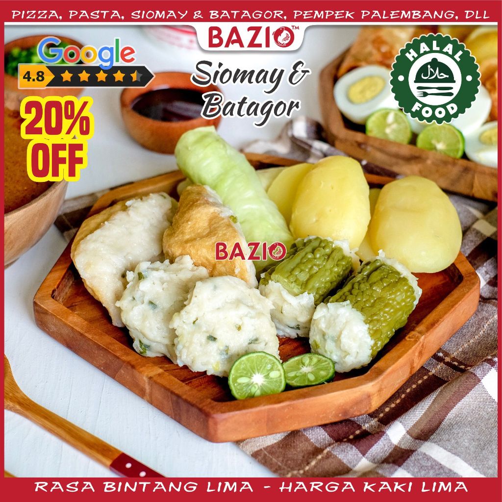 

Grosir Siomay Batagor + Bumbu Lengkap (6 bh)
