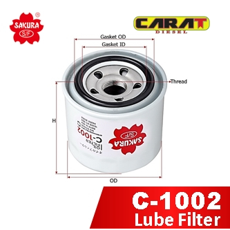 C1002 C-1002 Filter Oli Sakura