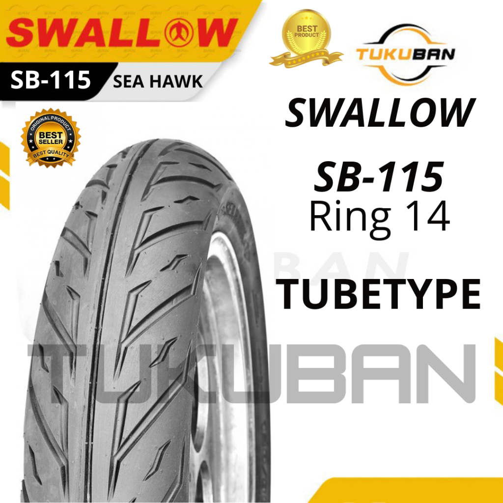 Ban Luar Motor Swallow SB 115 SEA HAWK Ring 14 Tubetype - 60/90-14 70/90-14 80/90-14 90/80-14 90/90-14