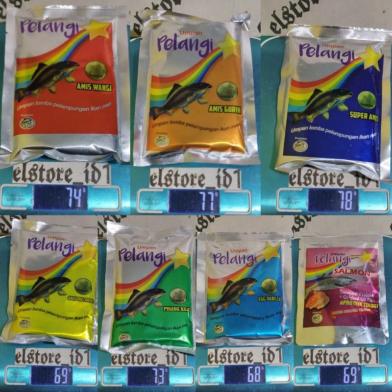 Djempol umpan ikan Pelangi Amis gurih amis wangi super amis pisang keju jagung susu egvanilla salmon