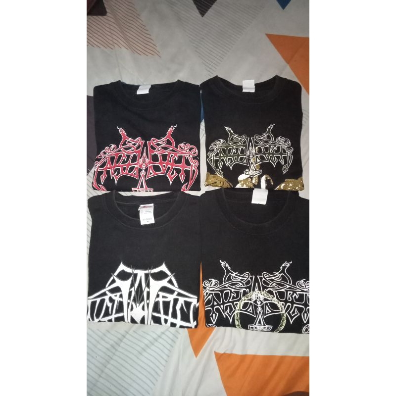 kaos band second enslaved ls 4 pcs/borongan