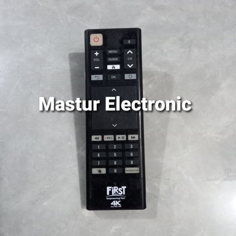 REMOTE REMOT RECEIVER PARABOLA FIRST MEDIA 4K ULTRA HD ORIGINAL ASLI