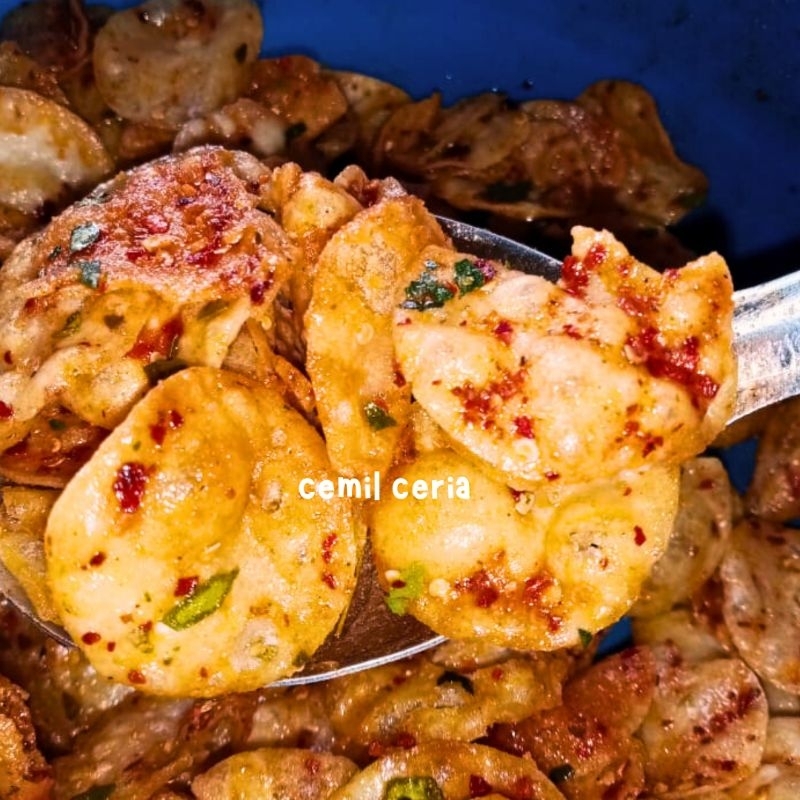 

KERIPIK CIRENG200gr/KERIPIK CIPAK KOCEAK/CIPENG/OLEHOLEH BANDUNG/