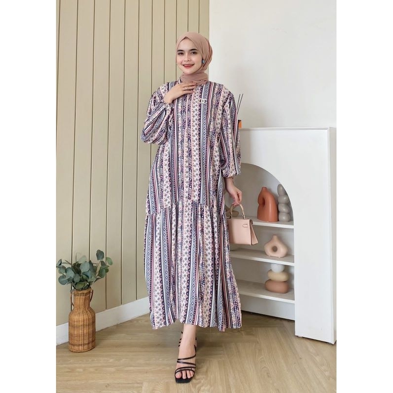 Nikita dress hd.id dailywear gamis rayon