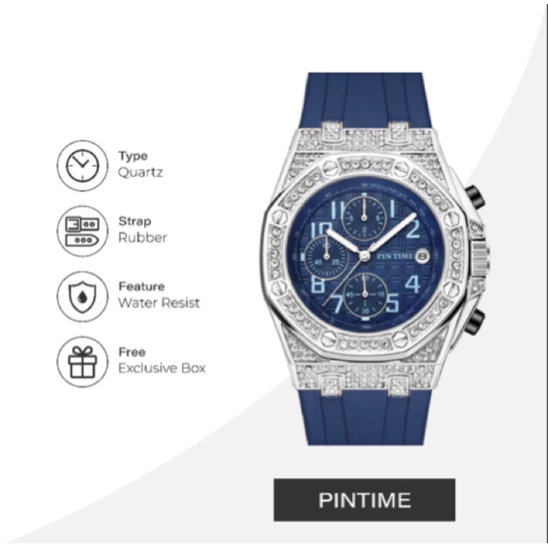 PINTIME Jam tangan pria Diamond