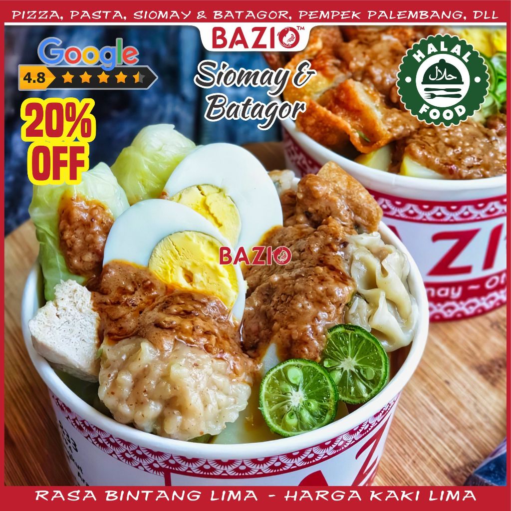 

Siomay Batagor Paket Hemat A (isi 4 macam)