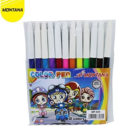 

BR - COD - RL - Spidol 12 Warna Pensil Cat Air / Color Marker Montana