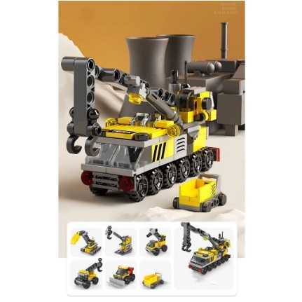 Balok Susun Alat Konstruksi 6 in 1 LEGO 142 Brick