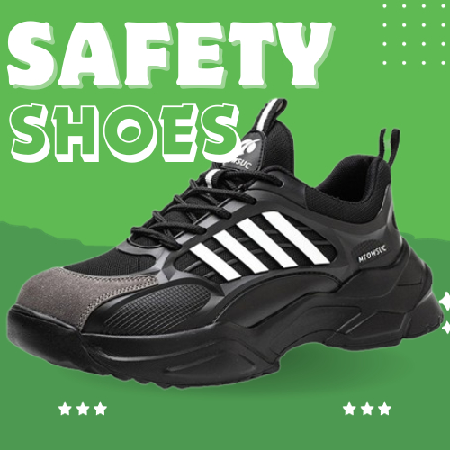 Sepatu Safety Pria Safety Shoes Ujung Besi Baja SI11 Anti Smash Casual