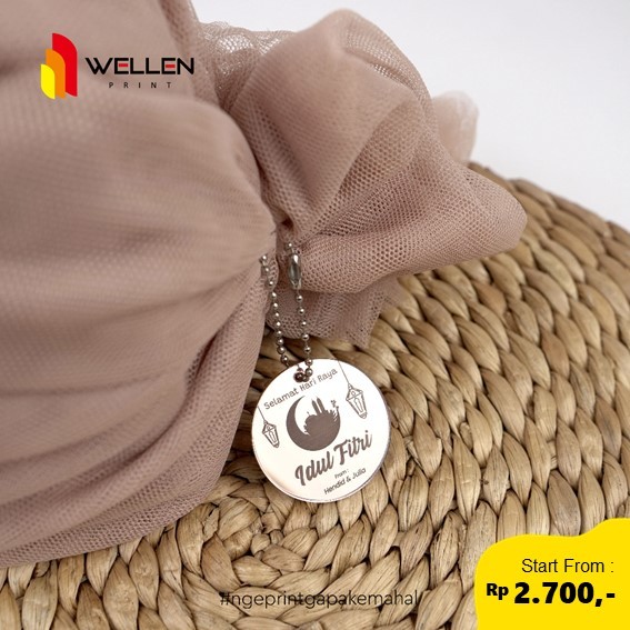 

WELLEN PRINT - Hang Tag Idul Fitri Acrylic Mirror Rosegold I Cetak Rosegold Akrilik Mirror Tag Parcel Ied Mubarak I Gantungan Hamper Parcel Lebaran