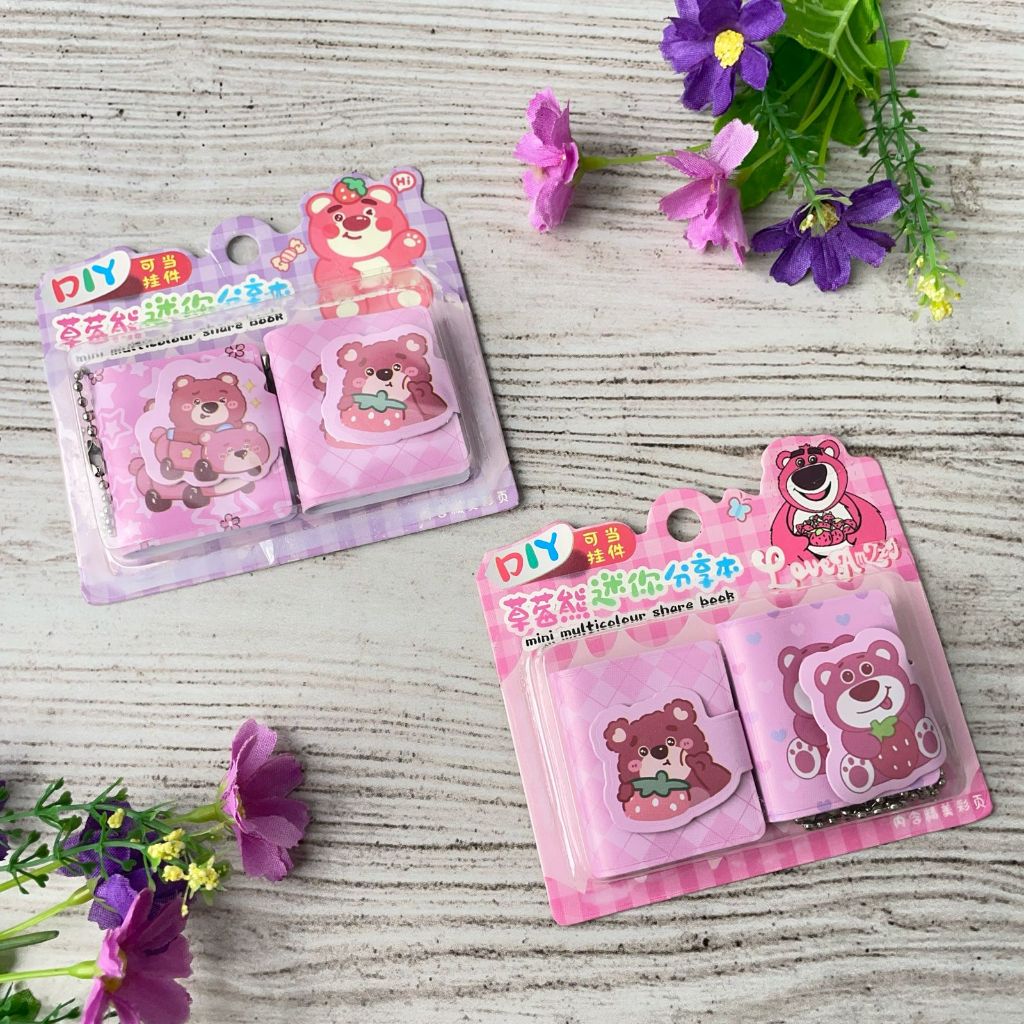 

Notebook Mini motif Karakter Lotso Bear FX-0014 1 Set isi 2 PCS Harga TERMURAH Mini book Lotsto Bear 1 Pack isi 2 Piece Alat Tulis Sekolah Anak Kekinian Best Quality Stationary Fancy Bisa COD