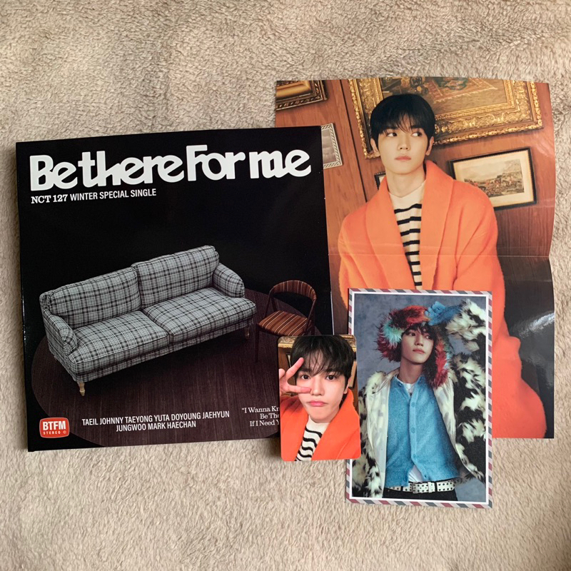 Ready Full Taeyong Set Photocard PC, Postcard, Folded Poster NCT127 Be There For Me BTFM A Side Vers