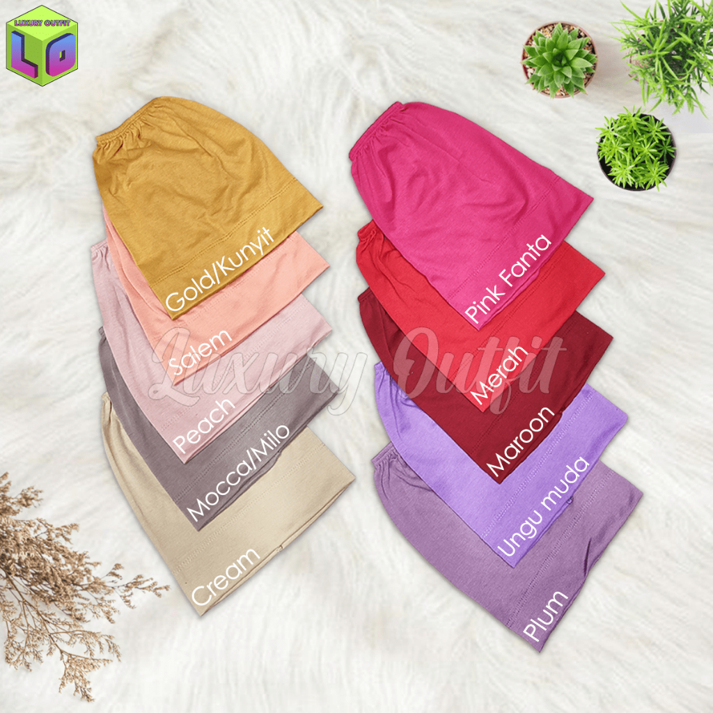 Ciput Arab Dalaman Badana Kaos Cepol Hijab Muslim Turki Anti Budek Daleman Siput Jilbab Instan Pet P