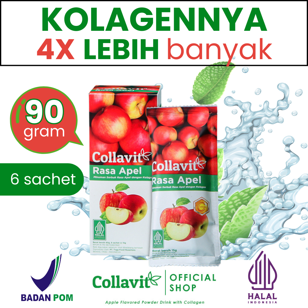 COLLAVIT Collagen BPOM & HALAL | Collagen Pemutih Badan | Kolagen Original Collagen Ampuh Memutihkan