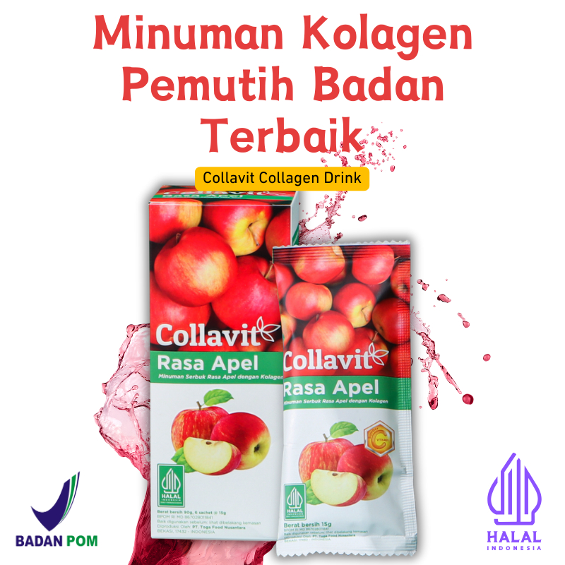 Collavit Minuman Kolagen Pemutih Badan Terbaik - Wajah Tanpa Kerutan - Kolagen Drink Wajah Kusam - C