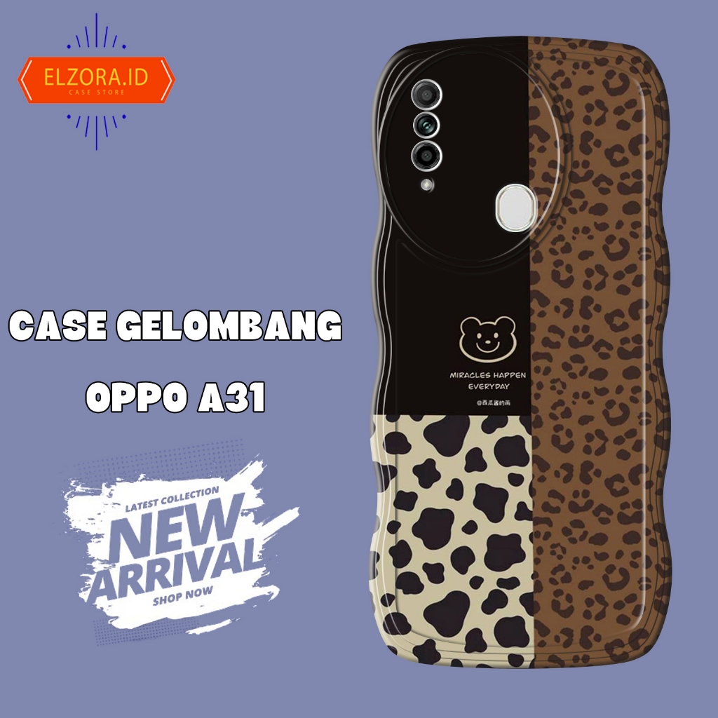Soft Case GELOMBANG Hp Oppo A31 - Oppo A31 - Case Pro Camera - Fashion Case Motif Lucu - Casing & Sk