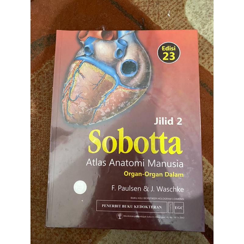 ORIGINAL SOBOTTA ATLAS ANATOMI EDISI23 JILID 2