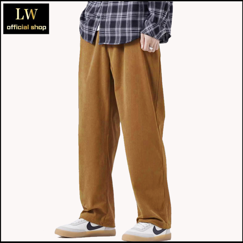 Celana corduroy pria jumbo celana panjang pria korean style celana gombrong pria celana korduroy pri