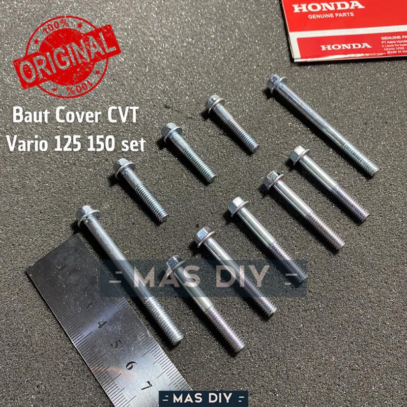 Baut Cover CVT Vario 125 150 satu set lengkap Lokal Grade A