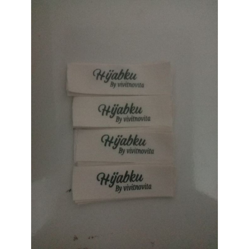 

label pita katun