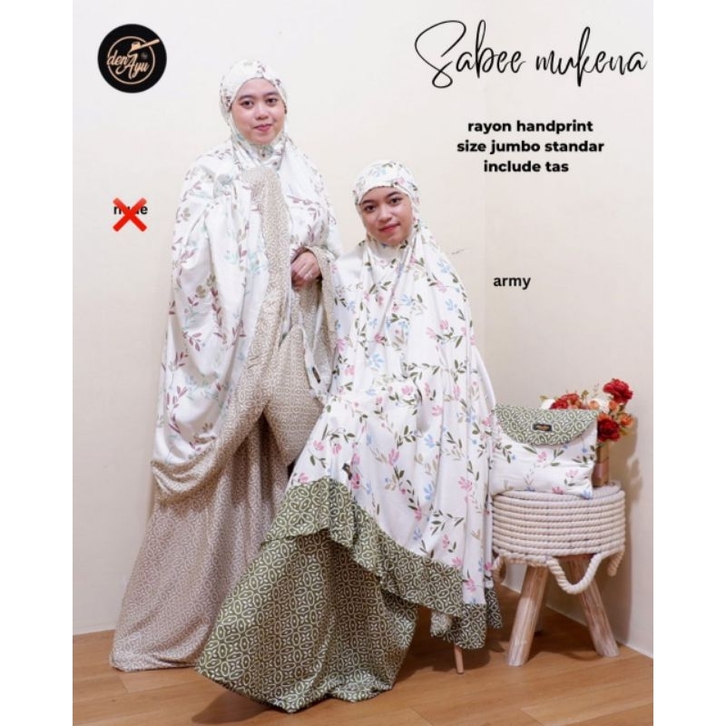 SABEE MUKENA ORI DEN AYU/ MUTIA MUKENA ORI DEN AYU/MUKENA HENIA BY CLA /RIANTI MUKENA BY DEN AYU