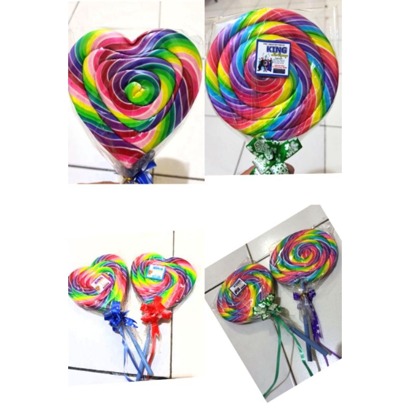 

PERMEN LOLIPOP CANDY UKURAN 12 CM LOVE DAN BULAT MURAH