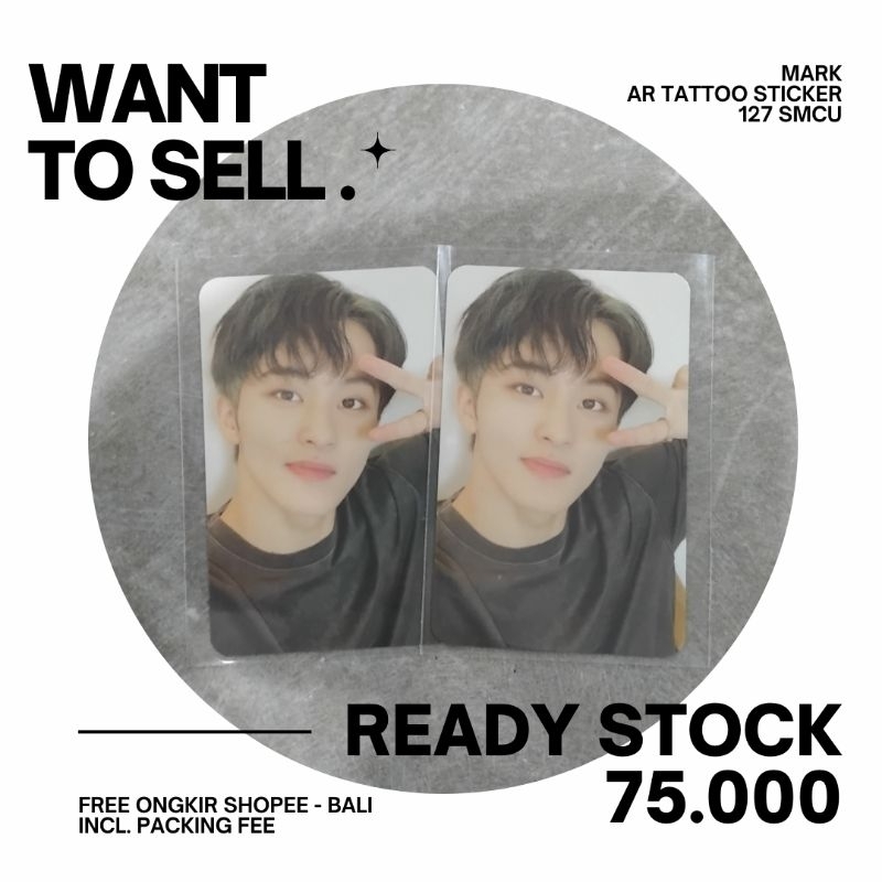 PHOTOCARD - MARK - AR TATTOO STICKER SMCU