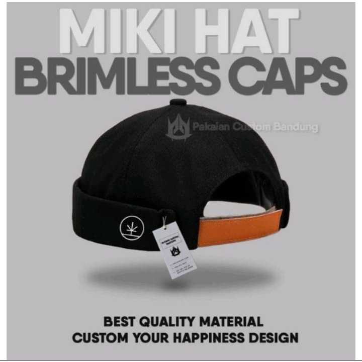 TOPI PECI MIKI HAT CUSTOM UAS PRIA DEWASA HIJRAH PREMIUM ORIGINAL LOGO LGN