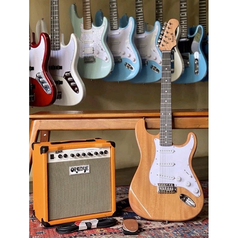 Paketan Gitar Elektrik Stinger Stratocaster