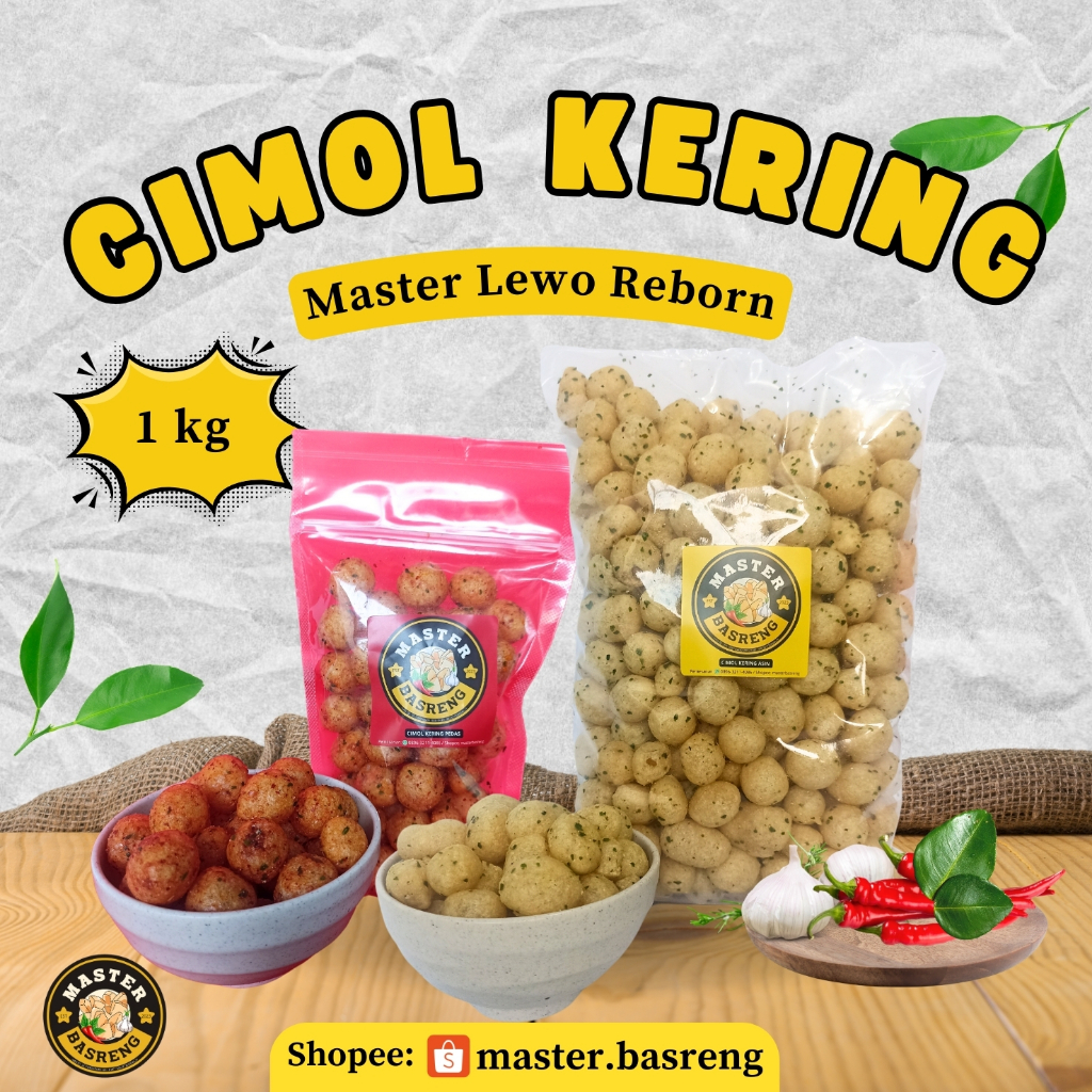 

Master Cimol Kering Kemasan 1 kg Endog Lewo Camilan Paling Nagih