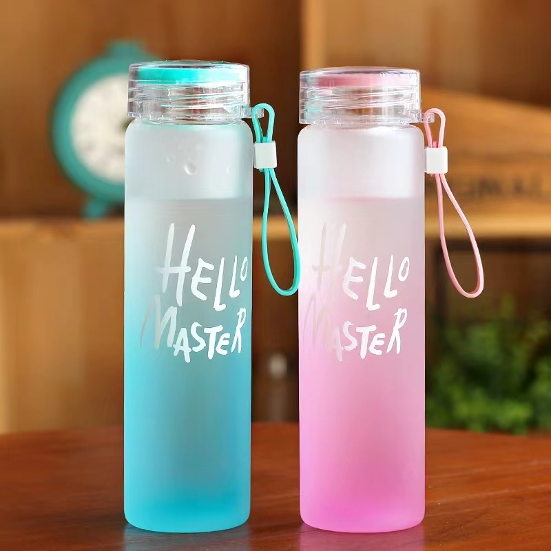 BZ-150 Botol air minum Olahraga plastik hello master gradient scrub 800ML