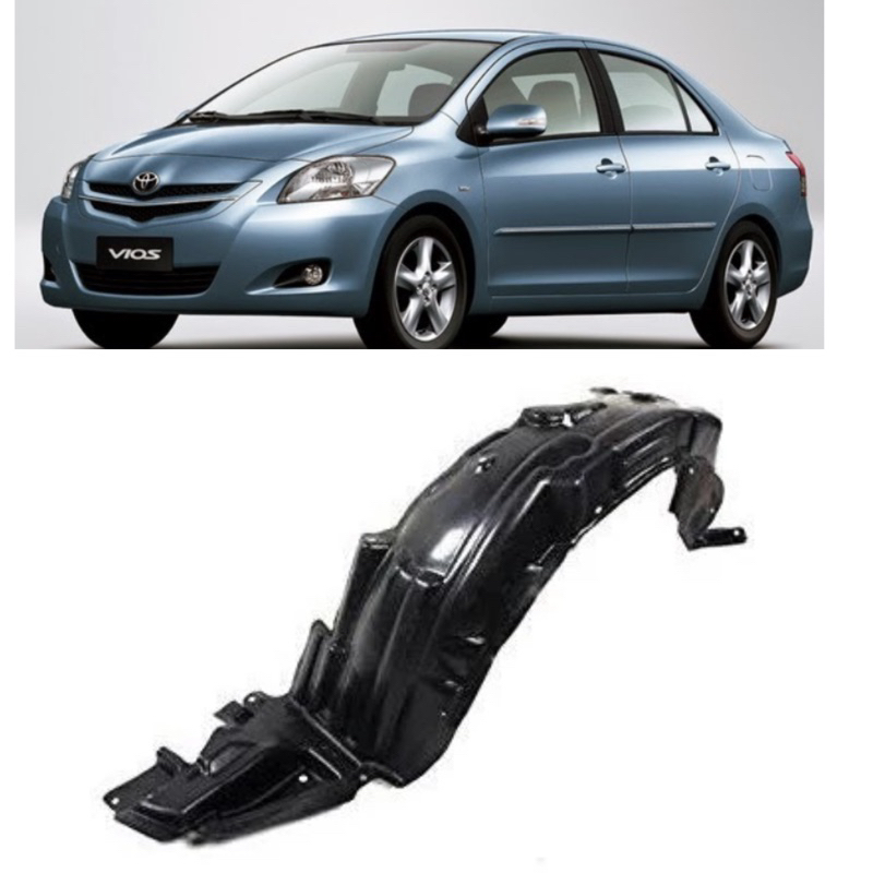 Liner fender yaris vios new 2007 2011 kanan atau kiri vios list spakbor liner fender mobil vios 2007