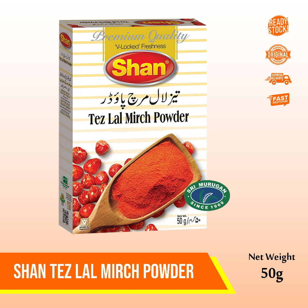 

SHAN TEZ LAL MIRCH POWDER 48GR