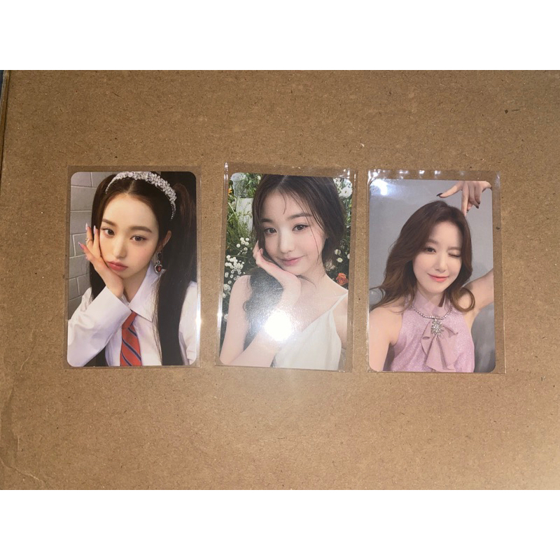 WTS OFFICIAL Photocard poca pc pisi wonyoung ive love dive red wondas wony dewy hapa kristin Shuhua 