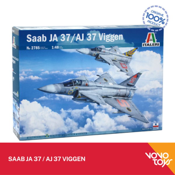Jual Model Kits 1/48 Pesawat Saab JA 37 / AJ 37 Viggen by Italeri Diskon