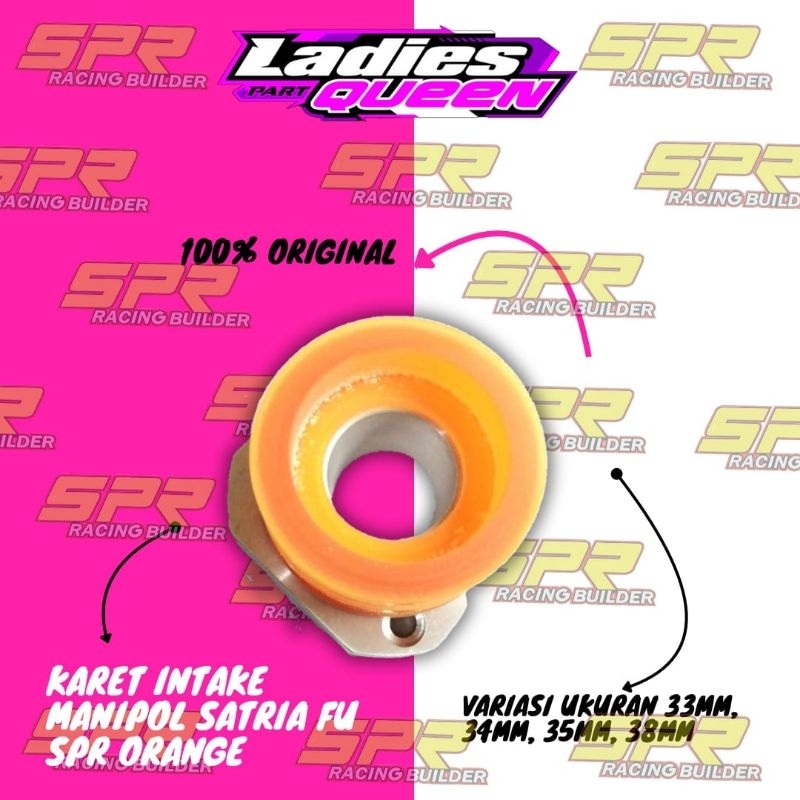KARET INTAKE MANIPOL SATRIA FU SPR 33MM 34MM 35MM 38MM ORANGE