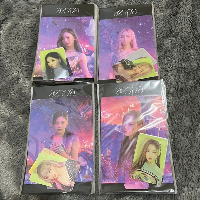 [ READY STOCK ] LENTI LENTICULAR PC PHOTOCARD SET AESPA BLACK MAMBA KARINA WINTER NINGNING GISELLE S