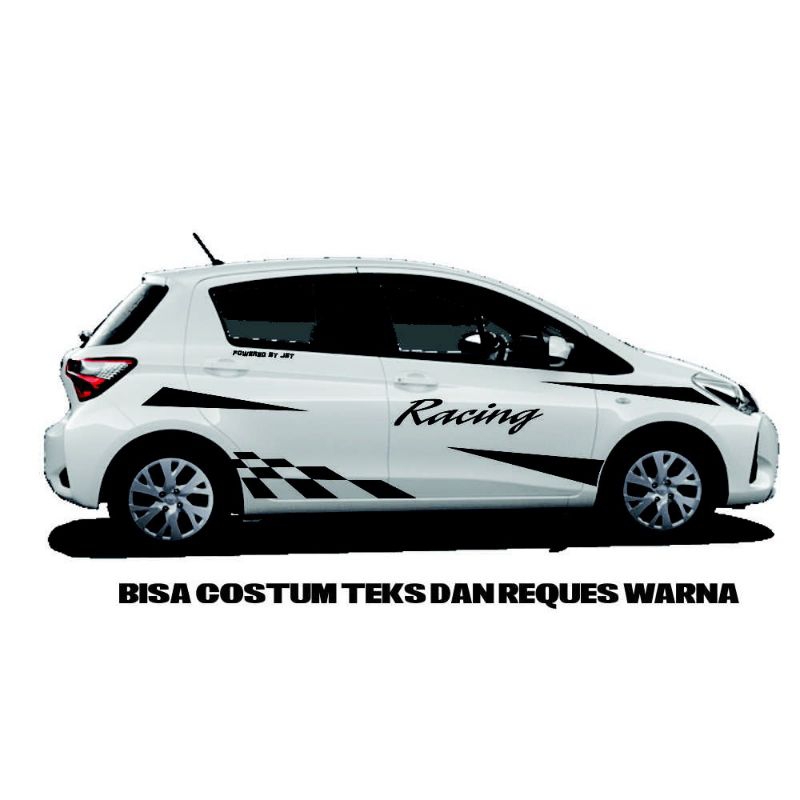 stiker mobil Honda jazz Agya Ayla stiker racing stiker cutting