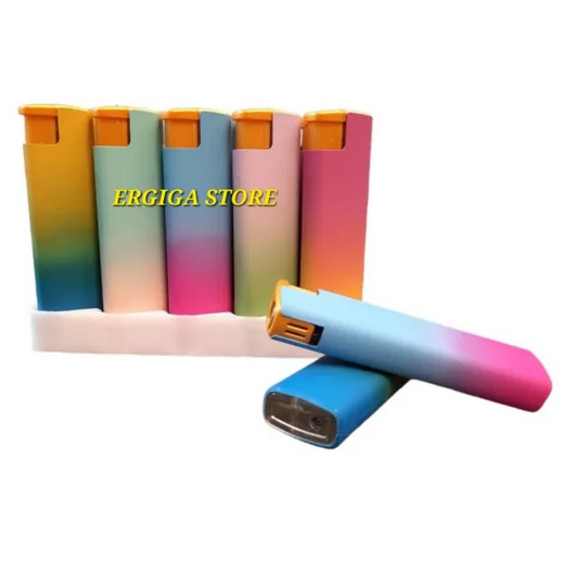 Korek Bara zet 915 bisa isi ulang bodi besi api warna biru murah unik lucu mewah imut Windproof / Ta