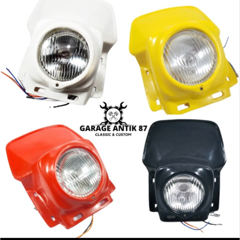 Lampu jadul ts 125 ts125 klasik trail LENGKAP COVER DAN LAMPU